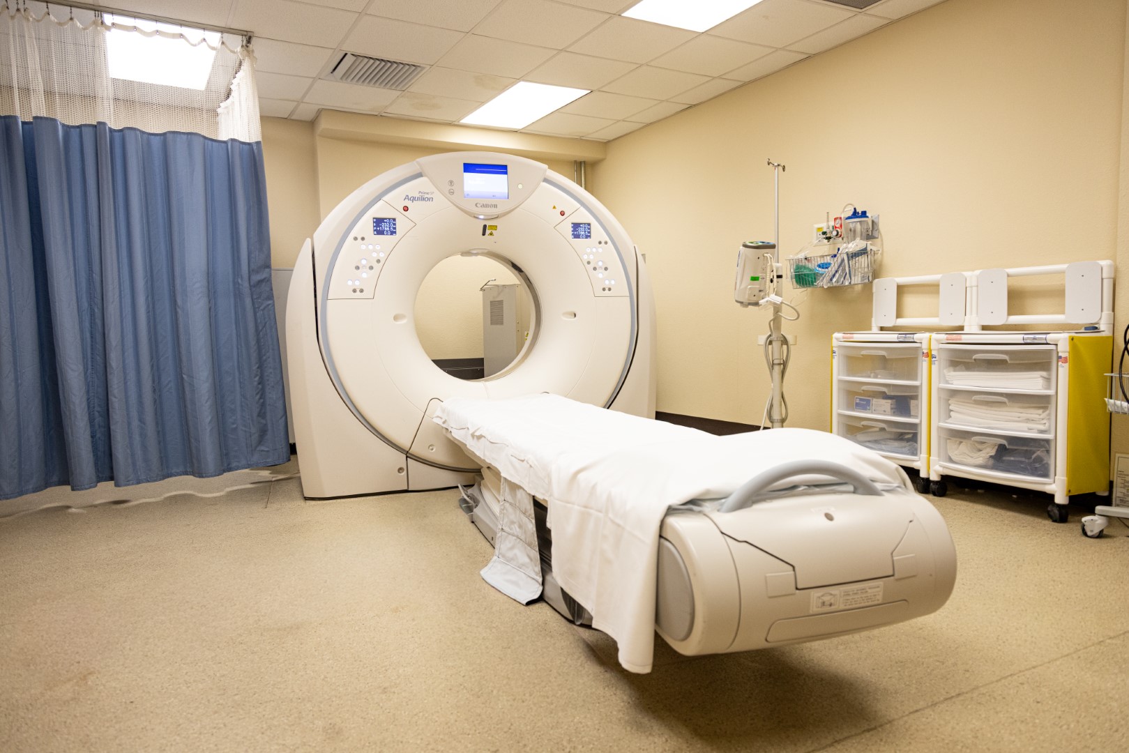Diagnostic imaging room with modern equipment