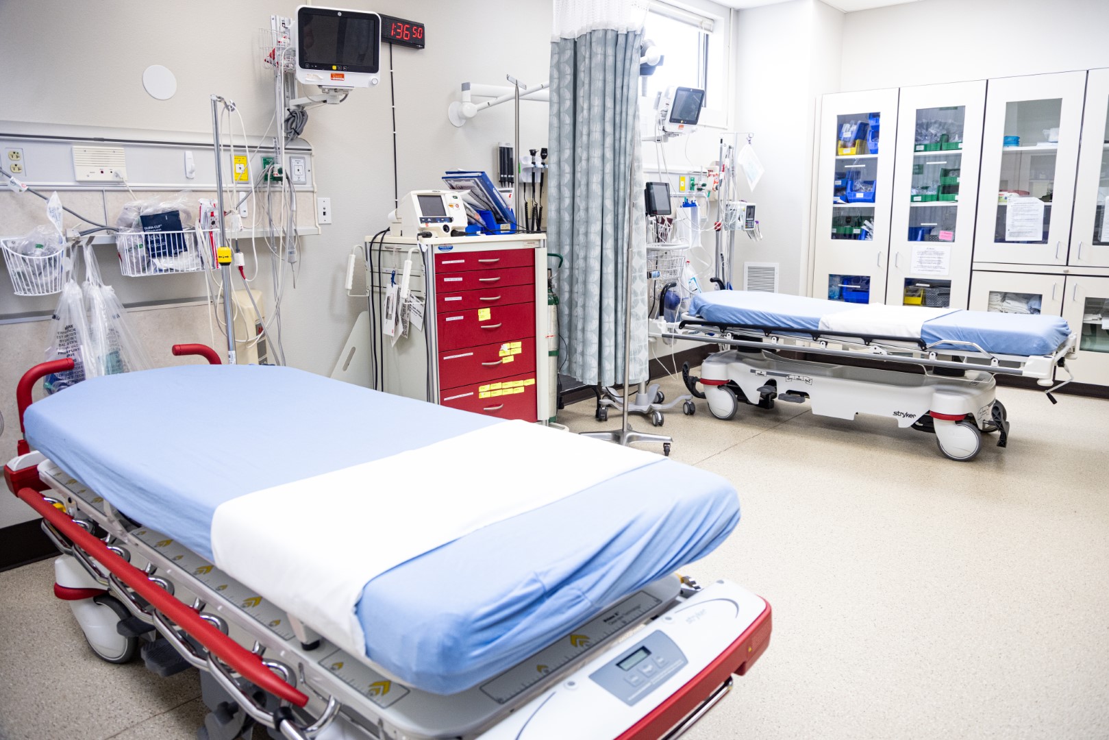 A patient care room at West Ascension Parish Hospital