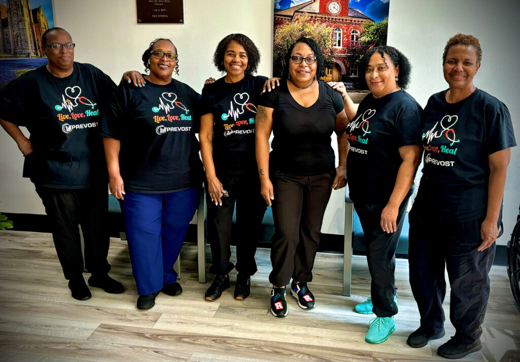 Group picture of Food and Nutrition employees at West Ascension Parish Hospital